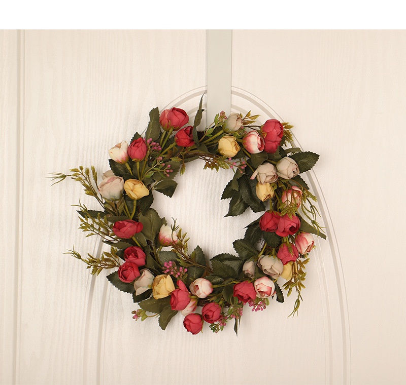 Title 11, Rose Bud Wreath Vine Ring Garland Simulation