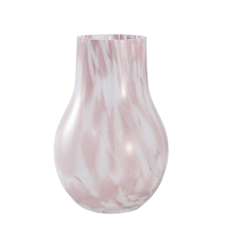 Title 4, French Cream Style Glass Vase