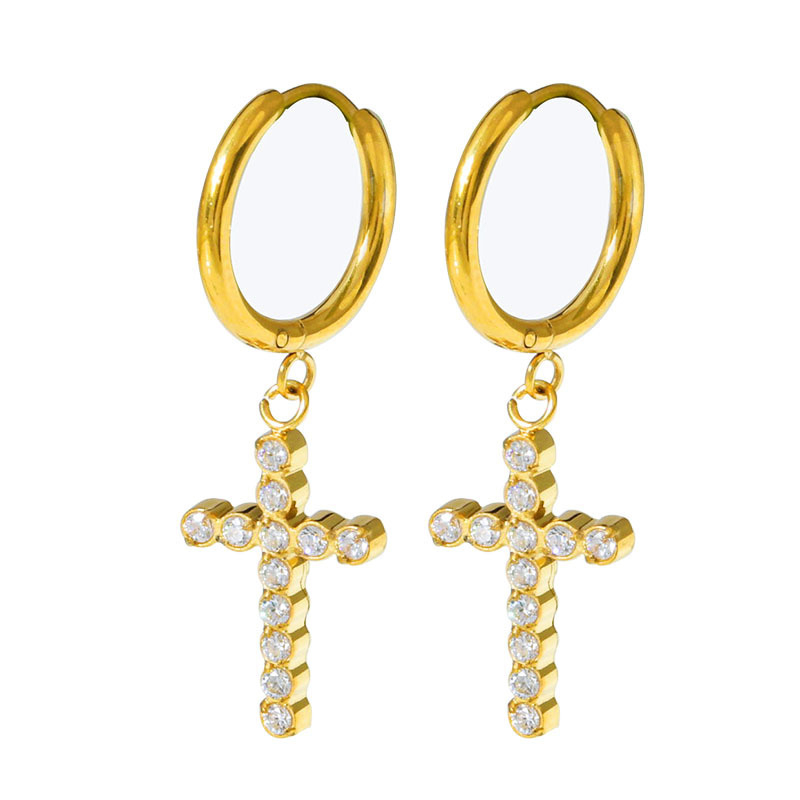 Zircon Cross Ear Clip