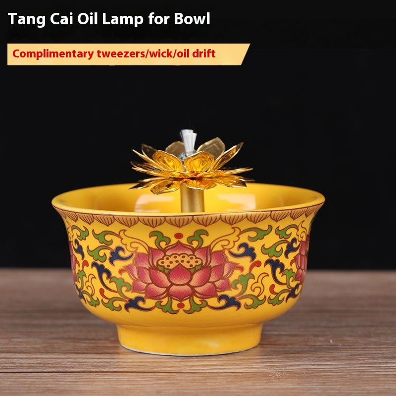 Tangcai Bowl Oil Lamp