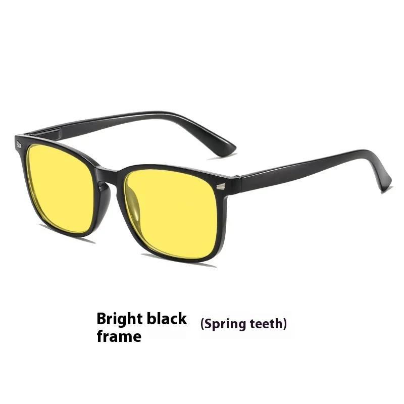 Night Vision Anti Blue Light Yellow Men And Women Phone Eye Protection Glasses - Blue