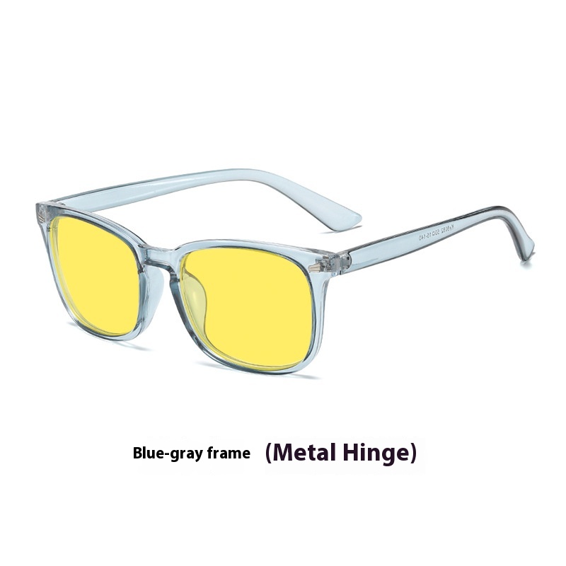 Blue Gray Frame Metal Hinge