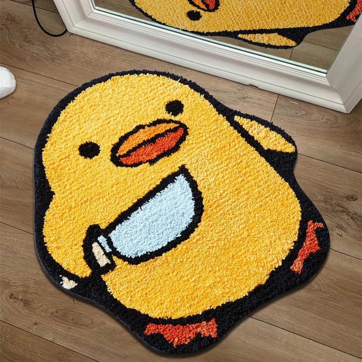 Title 1, Cartoon Special-shaped Cashmere Floor Mat Decor...