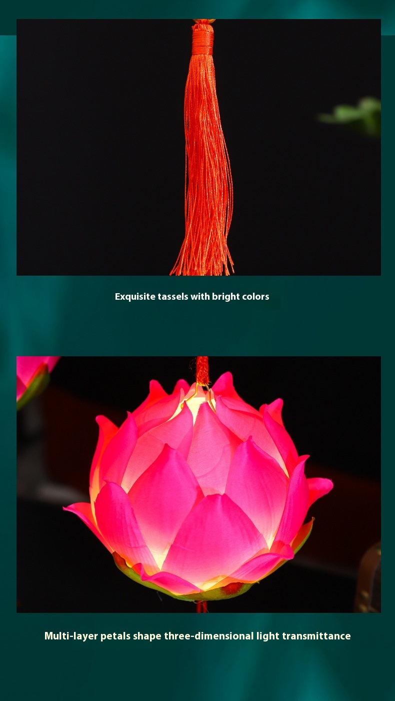 Title 12, Ancient Style National Hand-held Lotus Lamp