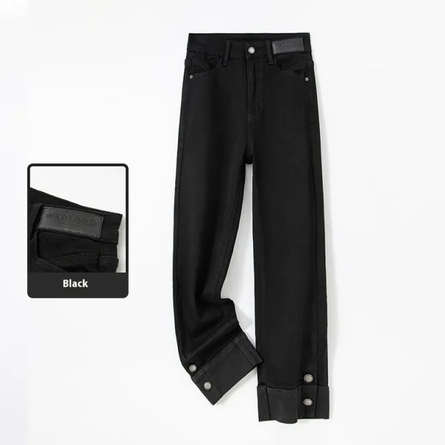 Contrast Color Stretchy Straight leg Pants Children Black - Shop at LoveMi