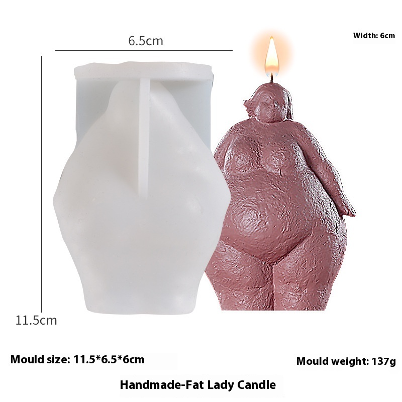 Title 2, Nordic Abstract Diy Body Candle Silicone Mold