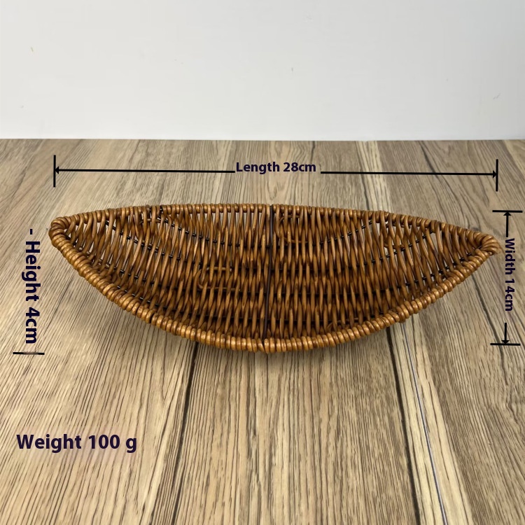 Title 7, Household Storage Basket Rattan Binaural Tray