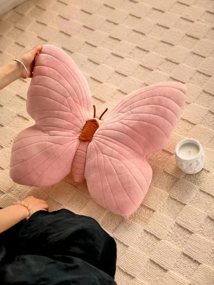 Title 4, Idyllic Girl Heart Butterfly Pillow Cute