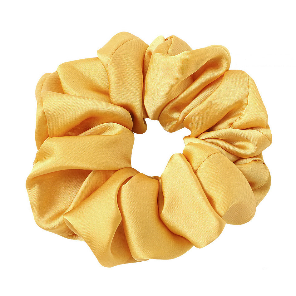 Title 3, Ins Artificial Silk Fabric Solid Color Hair Rope