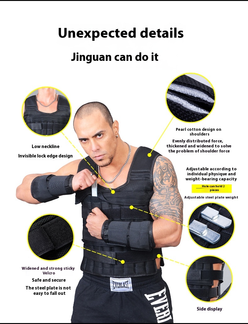 Title 8, Weight Vest Running Training Invisible Voile Bl...