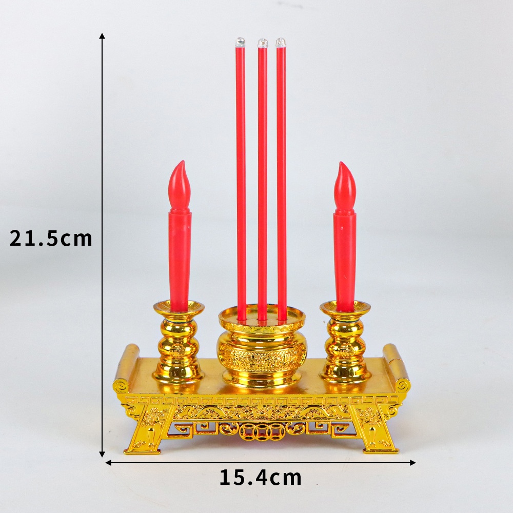 Title 2, LED Simulation Buddha Worship Electronic Censer...