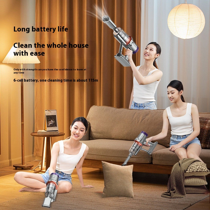 Large Suction Wireless Handheld Drag And Suction Integrated Household