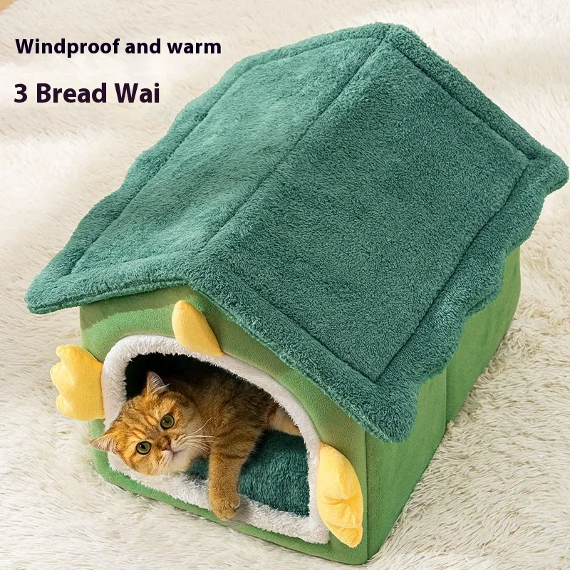Cat Nest Winter Warm Closed Super Big Four Seasons Universal - Large Size