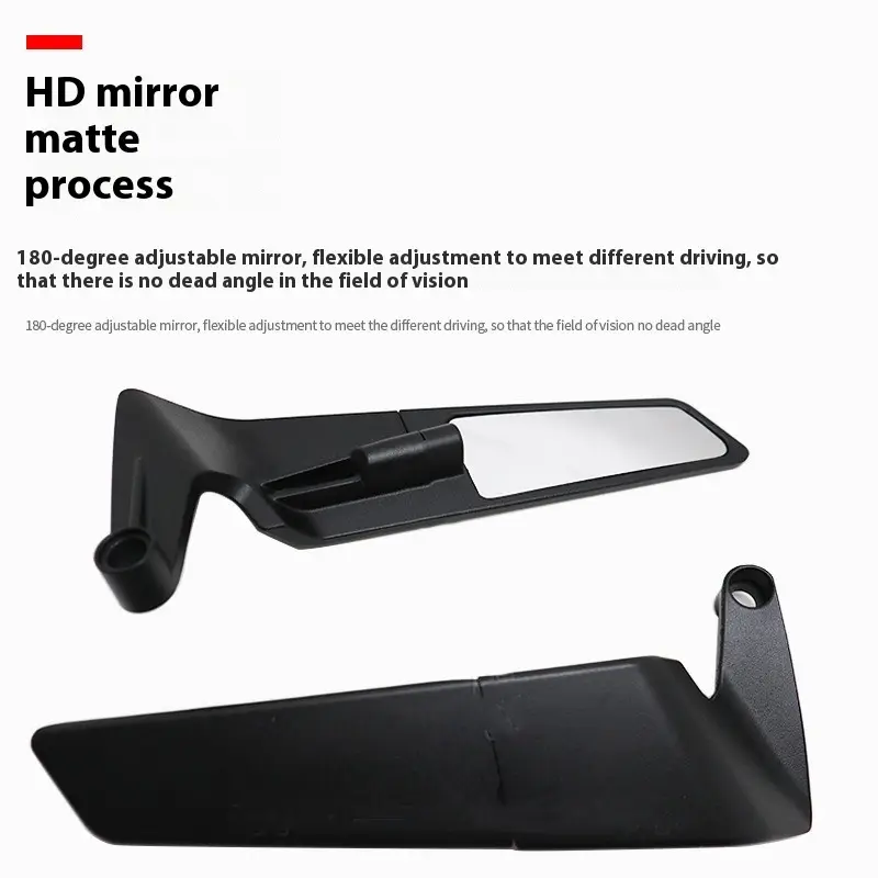 Fashion Black Motorcycle Rearview Mirror Universal