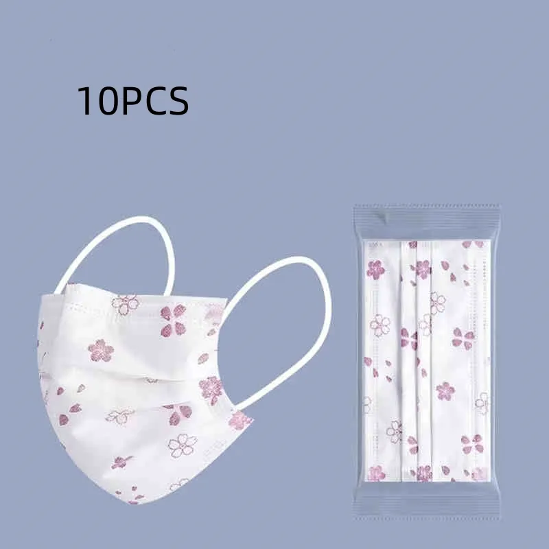 Creative Minimalist Printed Breathing Color Changing Mask - Cherry Blossom
