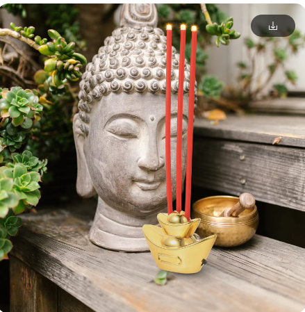 Title 6, Creative Style Buddha Worship Cemetery Led Plas...