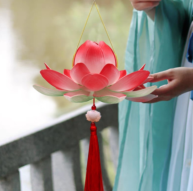 Title 2, Creative Ancient Style Lotus Hand-held Luminous...