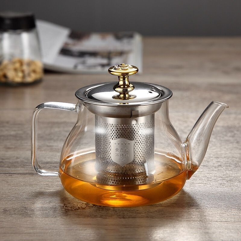 Title 4, Glass Teapot Household Teapot Office Tea Brewin...