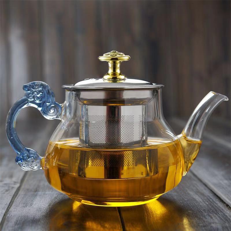 Title 2, Glass Teapot Household Teapot Office Tea Brewin...