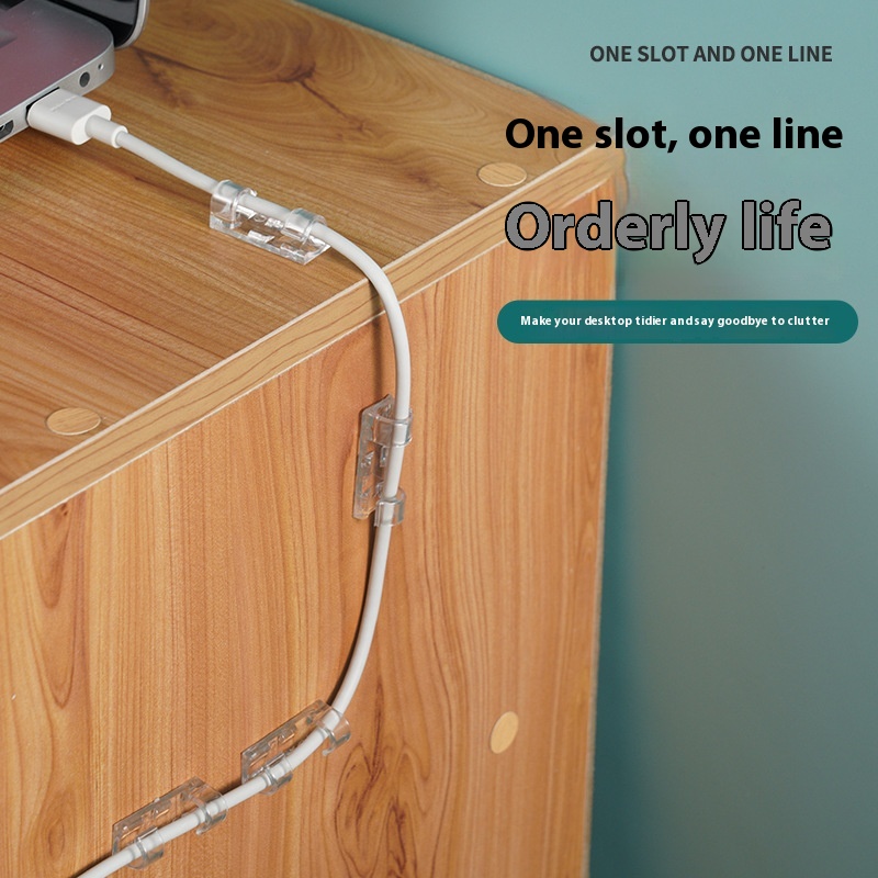 Wire Holder Routing Artifact Punch-free Self-adhesive Seamless Snap Clip - Image 5