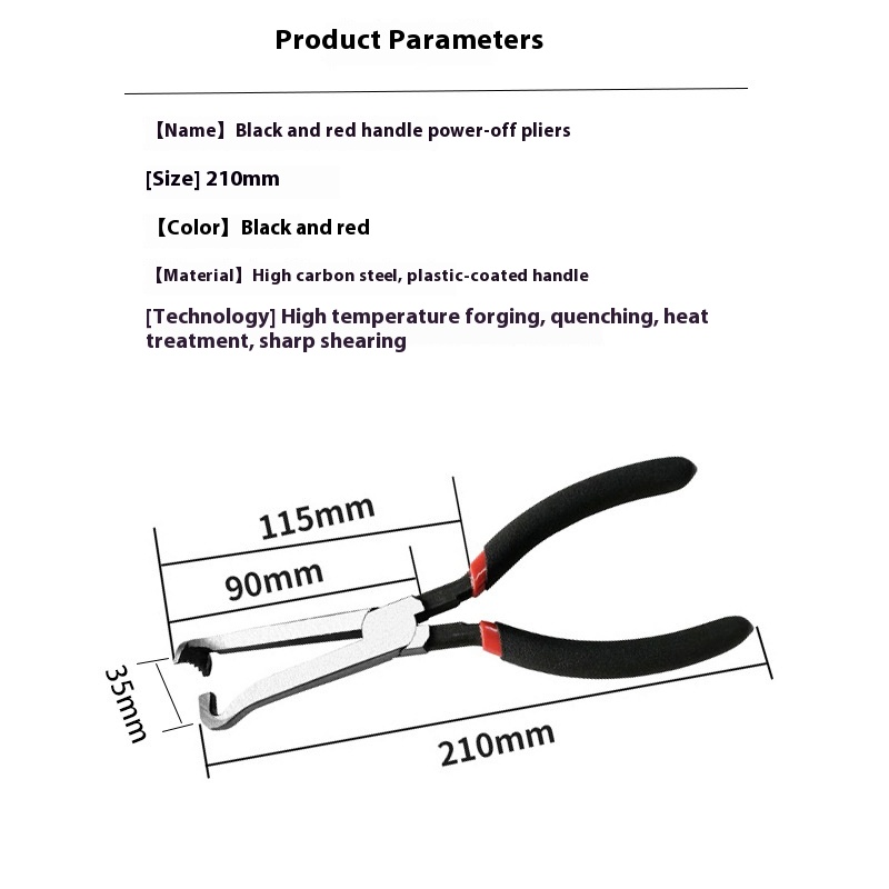 Title 10, Wire Cutting Multi-purpose Pliers Car Line Cutt...