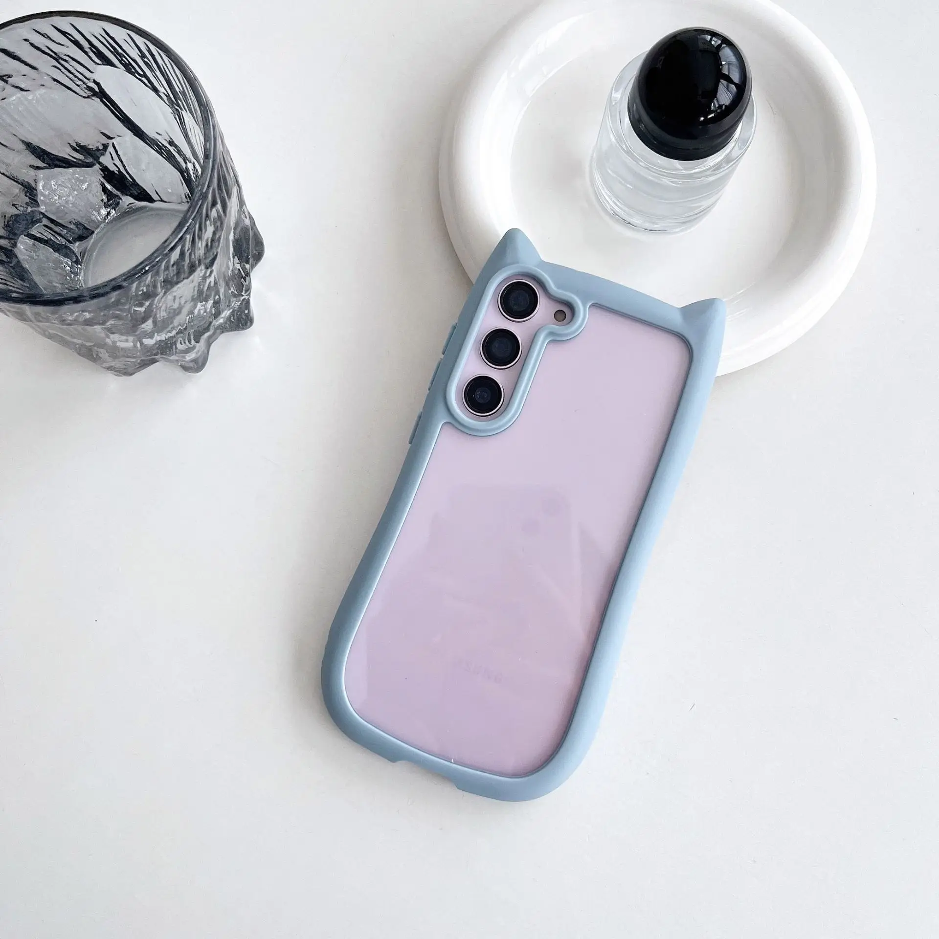 Creative Cat's Ears Transparent Fall Proof Mobile Phone Case
