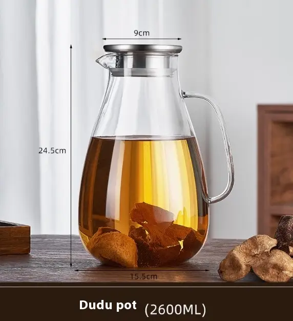 Household Filter Tea Brewing Open Flame Heat-resistant Glass Kettle