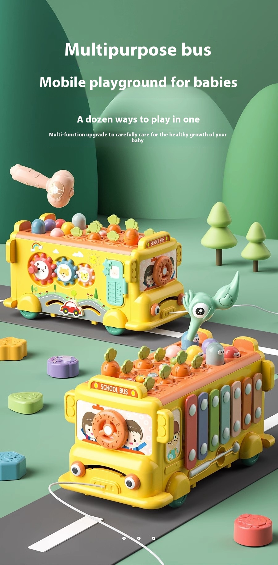 209735de 2b56 4f78 ae69 b227b40777e8 trans - Baby's Building Blocks Multifunctional Early Education Study Table Baby Busy Toys Gaming Table