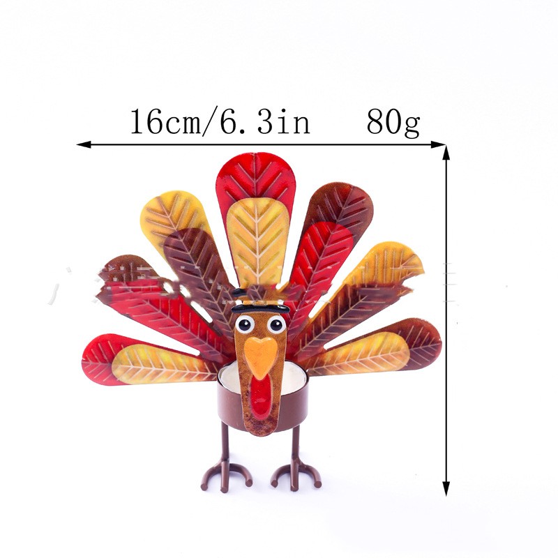 Title 1, Thanksgiving Turkey Candlestick Alloy