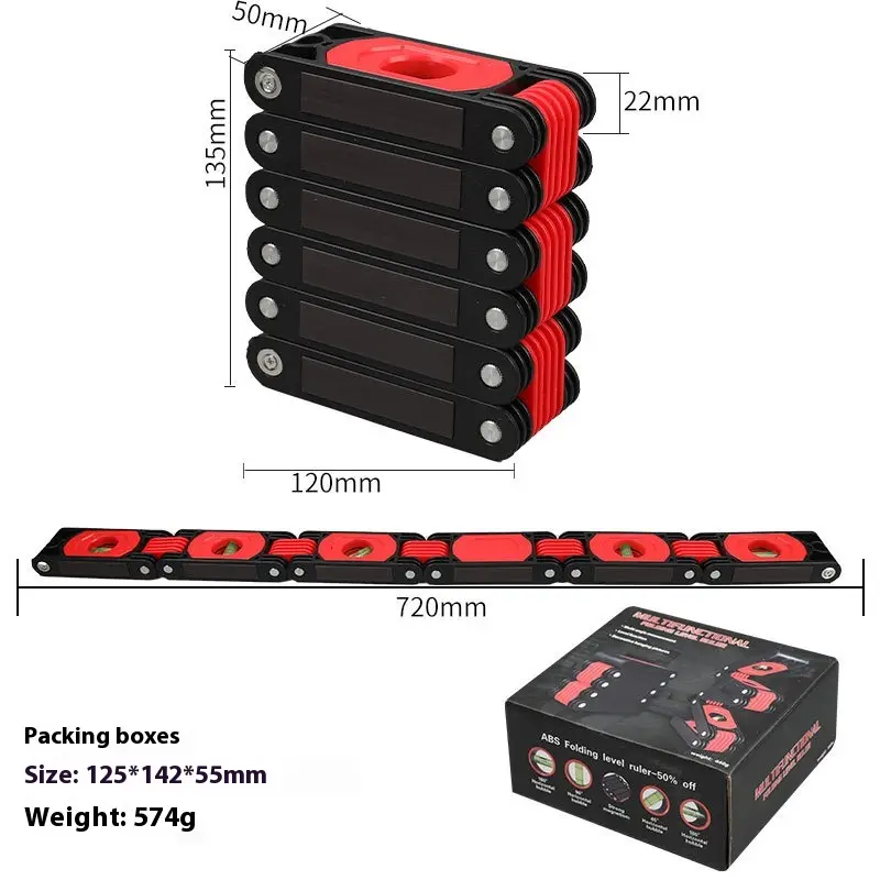 High Precision Folding Horizontal Ruler Woodworking Measuring Tool