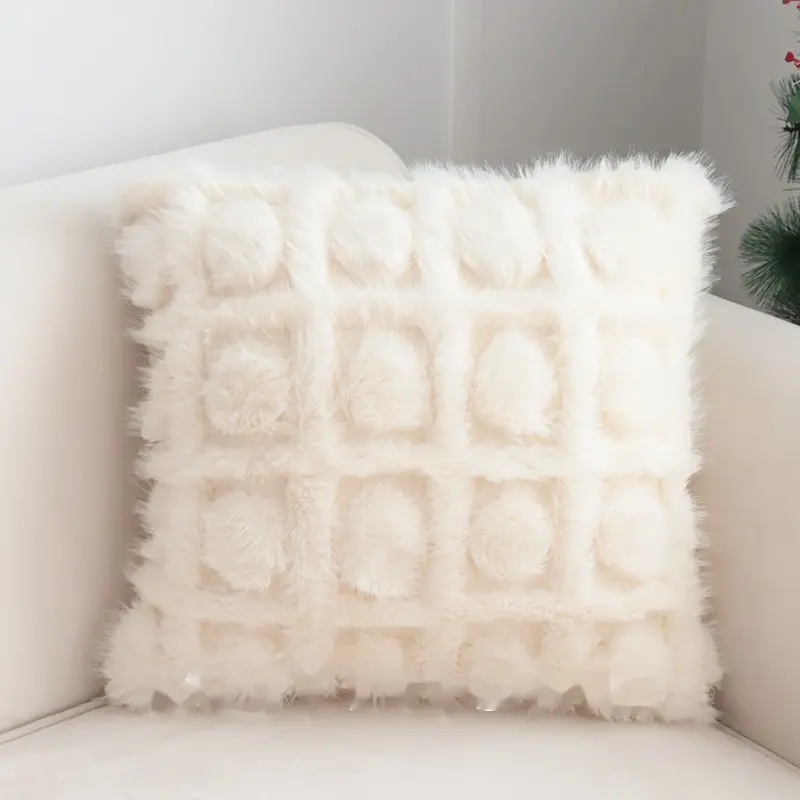 Gentle Luxury Retro French Printed Plush Pillowcase Pillow