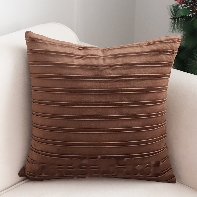 Striped Velvet Square Pillow