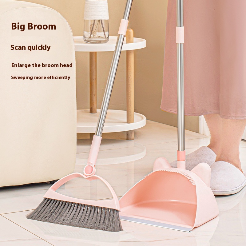 Household Non-viscous Broom Dustpan Suit Combination