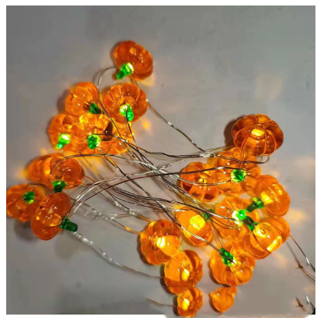 Title 6, Pumpkin Lighting Chain Led Battery Box Ghost Fe...