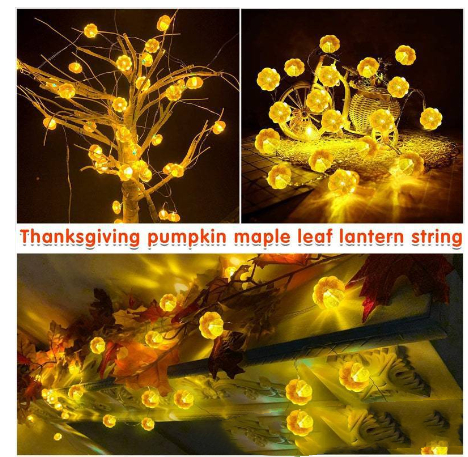 Title 10, Pumpkin Lighting Chain Led Battery Box Ghost Fe...