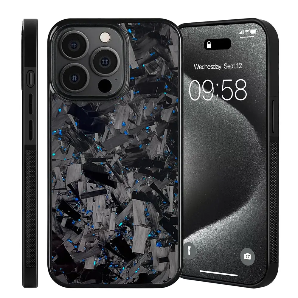 Suitable For 15promax Carbon Fiber 13Pro Magnetic Phone Case
