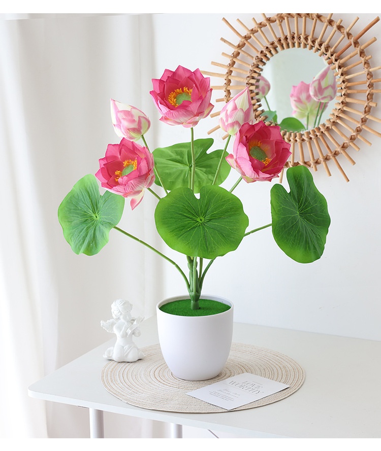 Title 6, Simulation Lotus Lotus Seedpod Single Living Ro...