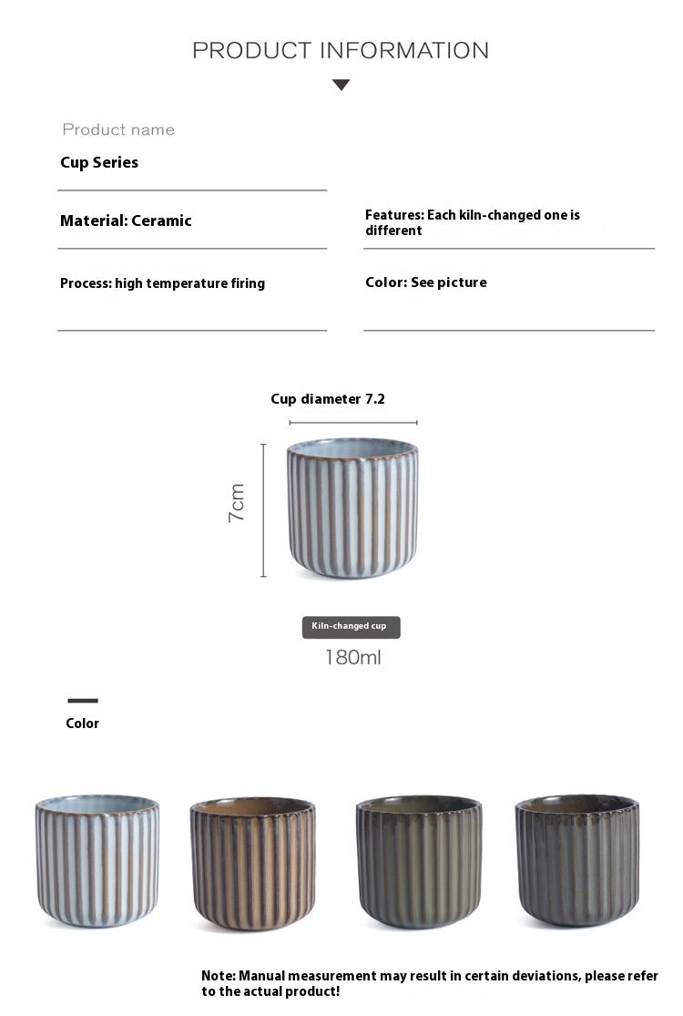 Title 4, Ceramic Kiln Baked Pottery Clay Striped For Res...