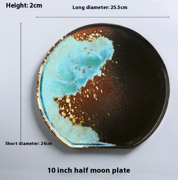 Half Moon Plate 25.5cm