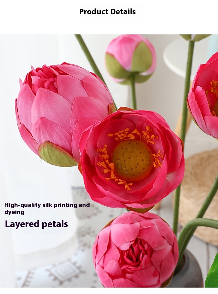 Title 10, Nieuwe Chinese Lotus Bloem Ornament Simulatie, ...