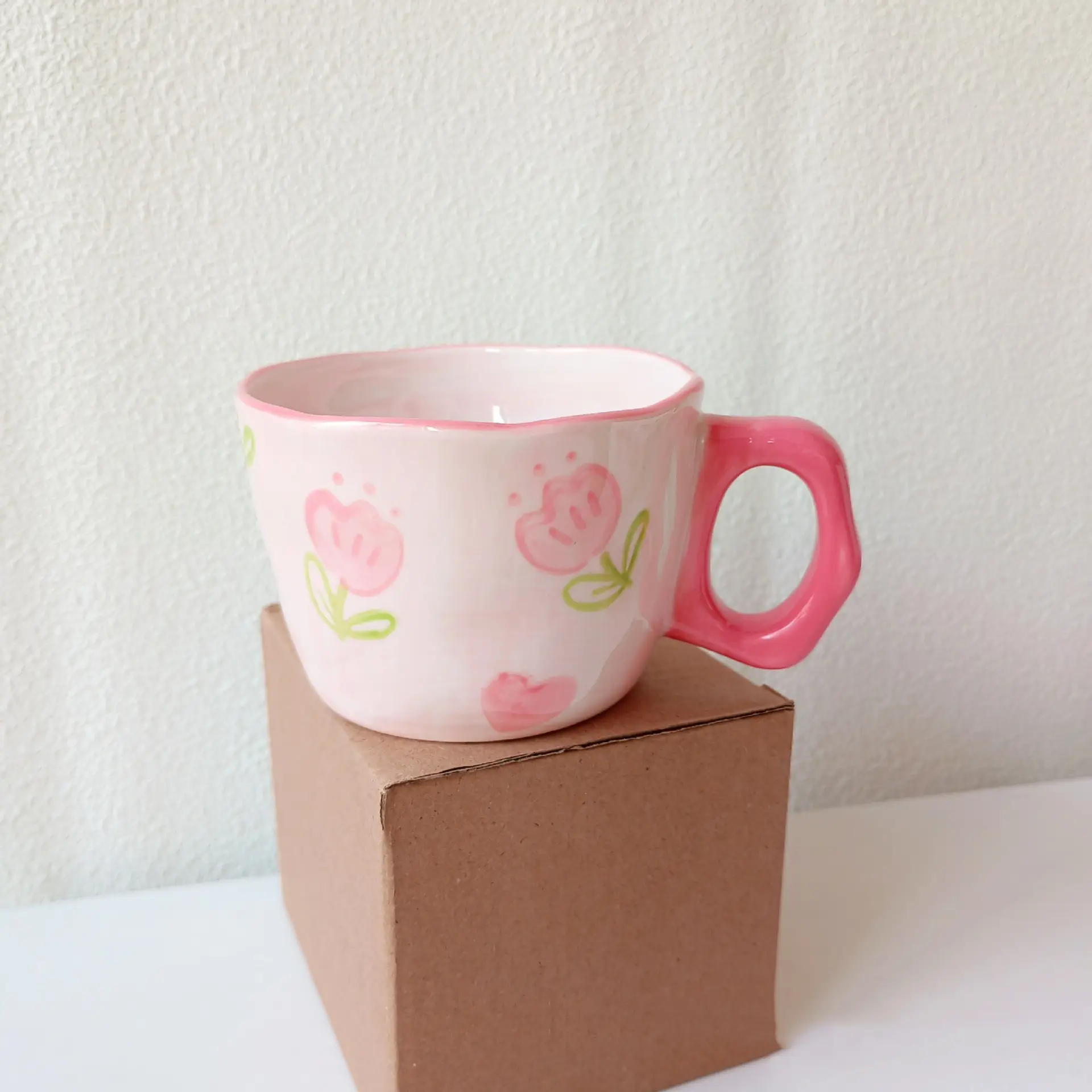 Festival Gift Red High Temperature Resistant Ceramic Mug