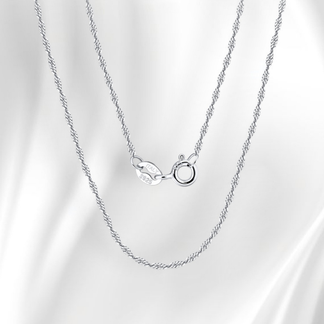 S925 Silver Necklace Water Wave All-match Clavicle Necklace