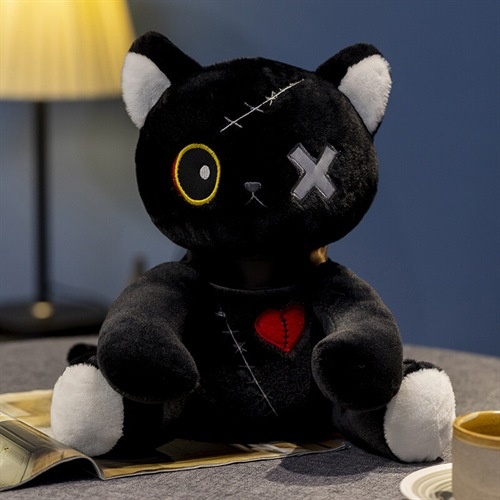 Title 3, Dark Cat Series Funny Mood Cat Doll Plush Toys