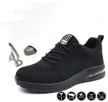 Comfortable Breathable Fly Woven Anti Slip Hiking Safety Shoes