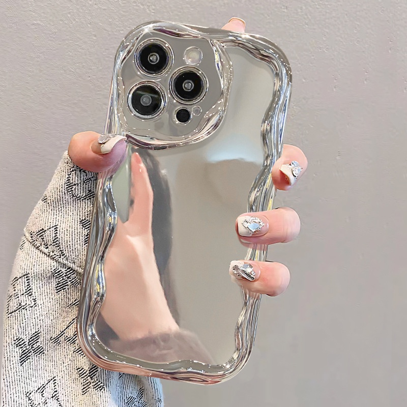 Phone Case Electroplating Sliver Stripe Simple All-inclusive Drop-resistant - Image 2