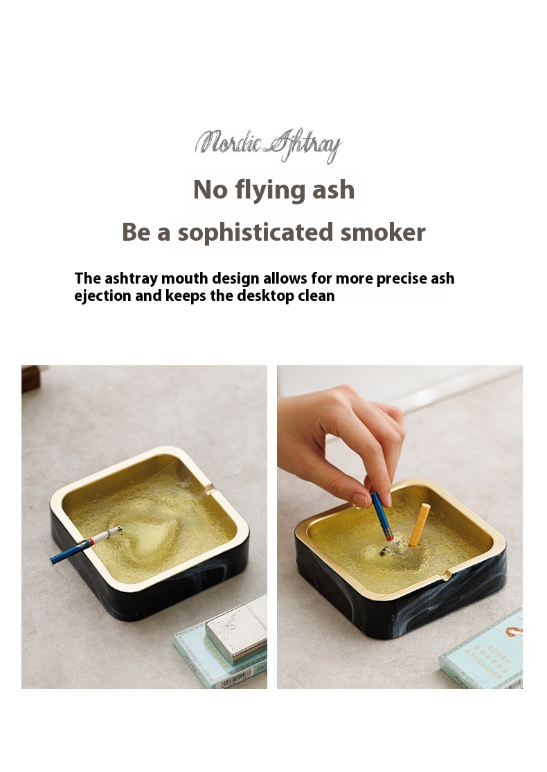 Title 2, Creative Anti-dust Square Ashtray