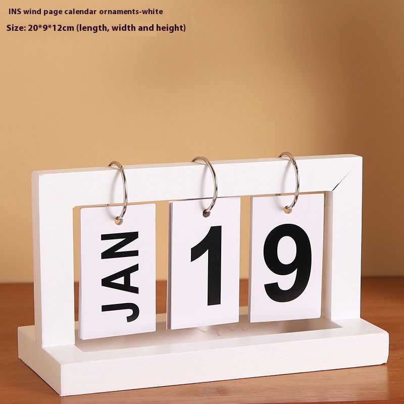 Wind Flip Calendar White