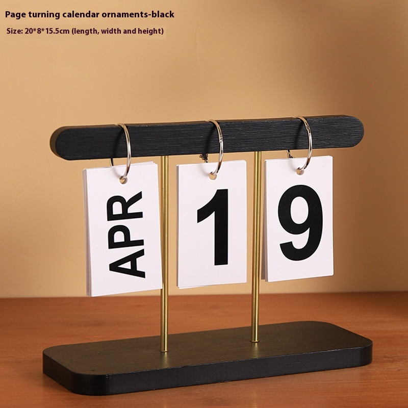 Flip Calendar Black