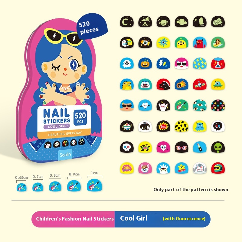 Nail Sticker Cool Girl