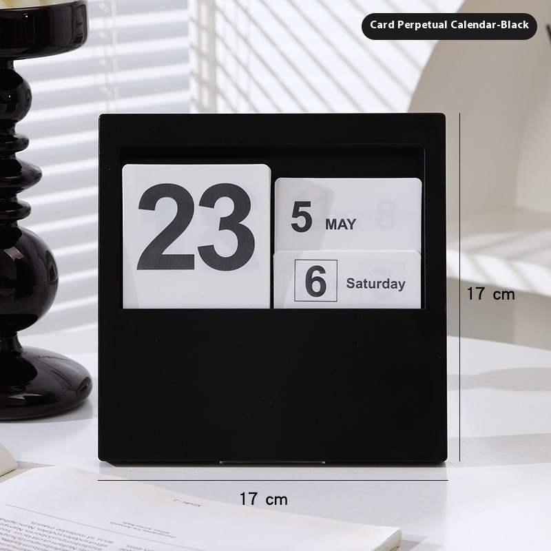 Card Perpetual Calendar Black